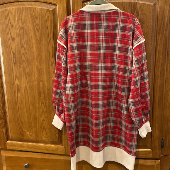 NWOT Entro plaid dress size small - Picture 7 of 8
